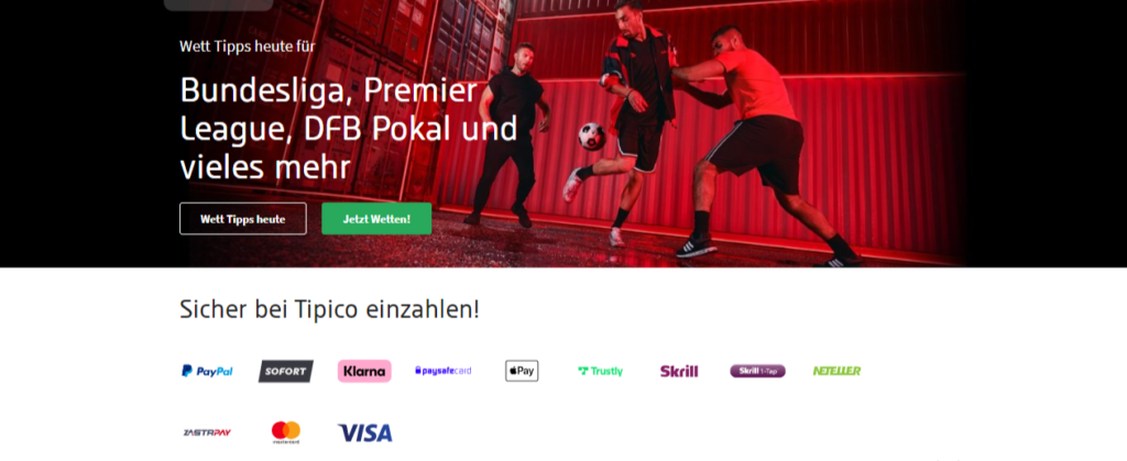 Tipico Deposit and Payout